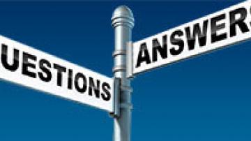 Arrow signs that say "Questions" and "Answers"