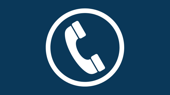 Telephone Handset in a Circle