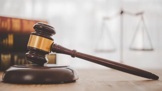 Law theme, mallet of the judge, law enforcement officers