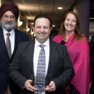 (From Left to Right) Dr. Gagandeep Grewal, EMS Associate Medical Director; Laurent Repass, EMS Information & Analytics Chief; Dr. Mindy Winterswyk, Specialized Medical Services Director; and Dr. Veronica Kelley, OC Health Care Agency Director.