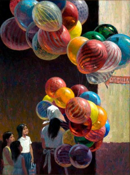 Balloon Vendor, Jack Dudley, 1980